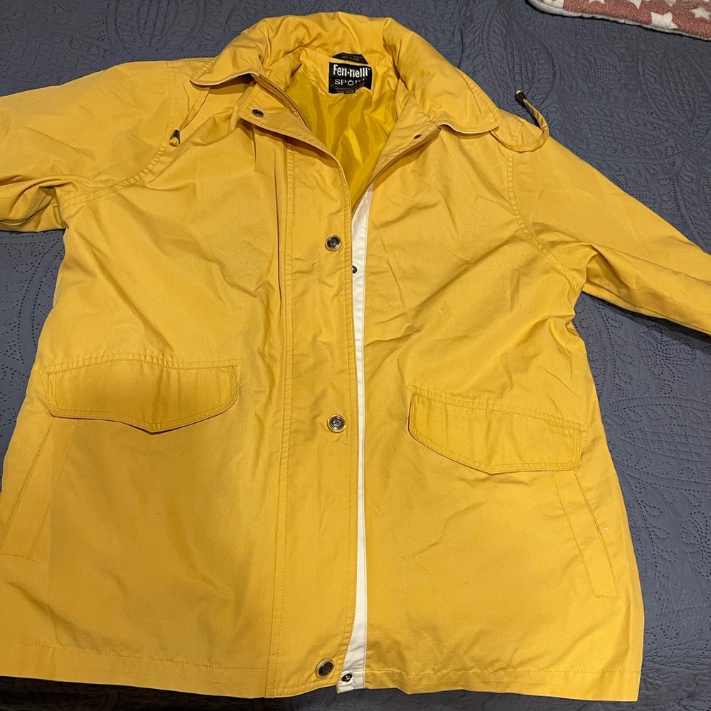 Beautiful rain coat yellow